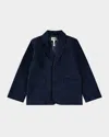Molo Hieronymus Cotton Velvet Blazer In Blue