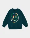 Molo Magni Smiley Face-print Sweatshirt In Grading Smile