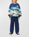 Molo Boy's Monti Animated Sweatshirt In Pixelscape