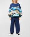 Molo Boy's Monti Animated Sweatshirt In Pixelscape