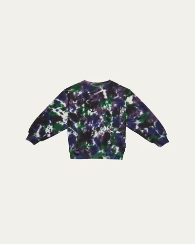 Molo Kids' Boy's Monti Printed Cotton Sweatshirt In Multi