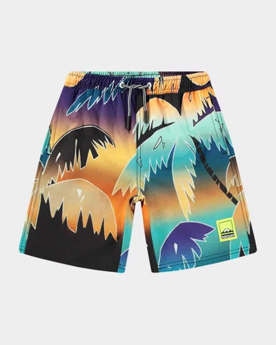 Molo Kids' Boy's Nilson Swim Shorts In Blue