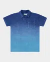 Molo Boy's Randel Organic Cotton Short-sleeve Polo Shirt In Mazarine Blue