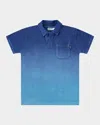 Molo Boy's Randel Organic Cotton Short-sleeve Polo Shirt In Mazarine Blue