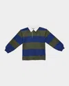 Molo Boy's Relz Organic Cotton Rugby Shirt In Multi