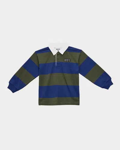 MOLO BOY'S RELZ STRIPED RUGBY SHIRT