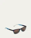 Molo Boy's Smile Plastic Square Sunglasses In Black