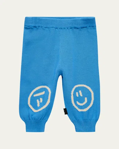 Molo Kids' Boy's Sol Organic Cotton Jogger Pants In Blue