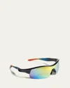 Molo Boy's Surf Shield Sunglasses In Multi