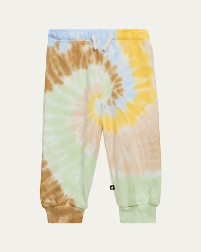 Molo Kids' Boy's Tie-dye Simeon Sweatpants In Tie Dye Swirl