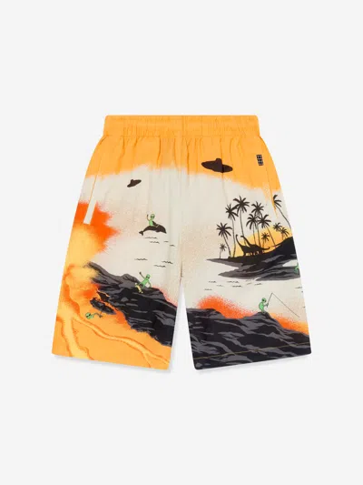 Molo Kids' Adi Illustration-print Shorts In Multicoloured