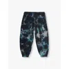 Molo Adan Tie-dye Organic-cotton Jogging Bottoms In Blue Dark Dye