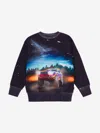 Molo Boys Flame Car Print Sweatshirt In Black