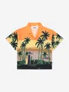 Molo Teen Boys Organic Cotton Sunset Shirt In Multicoloured