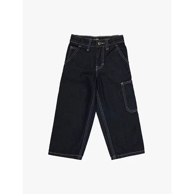 Molo Kids' Archer Straight-leg Jeans In Blue