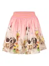 Molo Pink Pleated Skirt In Pink