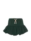 BRITTA RUFFLED BUBBLE-HEM SKIRT