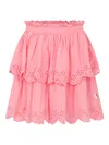 Molo Pink Skirt For Girl In Pink