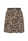 Molo Brown Shorts For Girl With Spotted Print In Brown