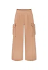 Molo Brown Trousers For Girl In Brown