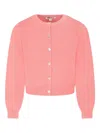 Molo Pink Cardigan For Girl In Pink