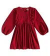 Molo Caiosi Cotton Corduroy Dress In Red