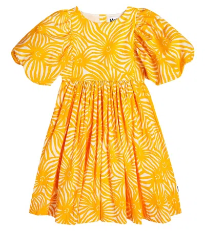 Molo Kids' Calyita Printed Dress In Stay Sunny