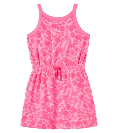 Molo Kids' Camden Cotton-blend Terry Dress In Pink