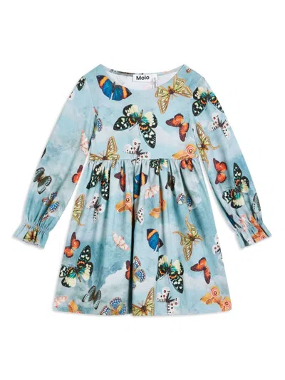 Molo Kids' Camie Dress In Blue