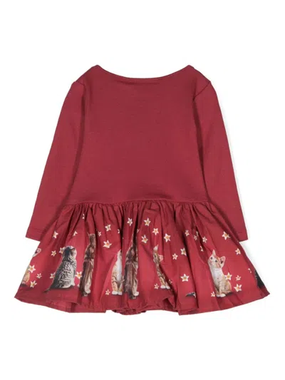 Molo Babies' Candi Mini Dress In Red