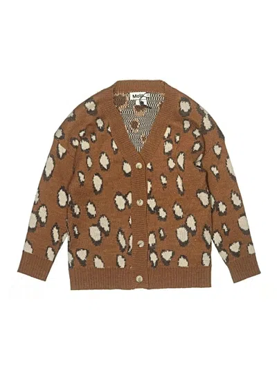 Pre-owned Molo Kids' Cardigan Sweater In Brown