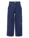 Molo Cargo-pocket Jeans In Blue