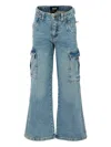 Molo Cargo-pockets Jeans In Blue