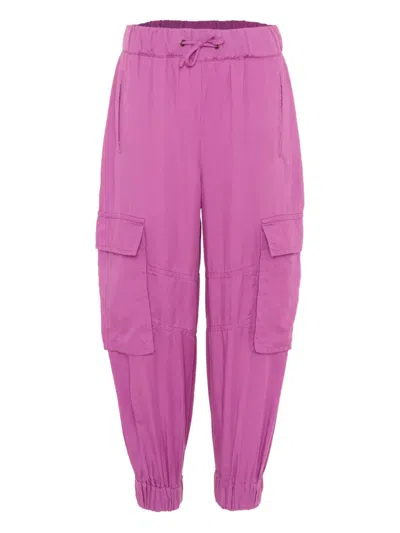 Molo Kids' Cargo-pockets Trousers In Pink