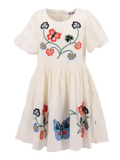 Molo Kids'  Carlin Dress Ss In White