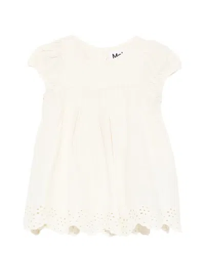 Molo Babies' Carmen Embroidered Dress In Neutral