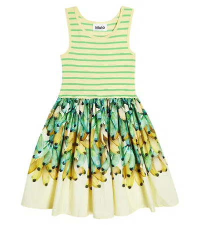Molo Kids' Cassandra Lots Of Bananas Cotton Dress
