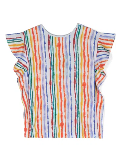 Molo Kids' Cayla Cotton Tunic Top In Blue