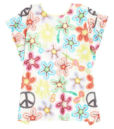 Molo Kids' Cayla Printed Cotton Dress In Multicoloured