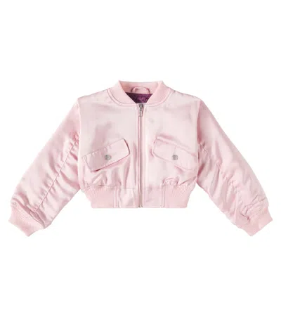 Molo Kids' Charlotte Bomber Jacket In Pink