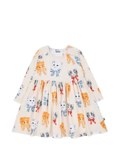Molo Babies' Charmaine Dress In Neutrals