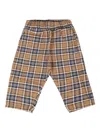 Molo Checked-pattern Elastic-waist Trousers In Brown