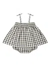 Molo Multicolor Romper For Baby Girl In Black