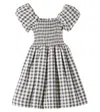 Molo Cherisla Checked Cotton-blend Dress In Sun Check