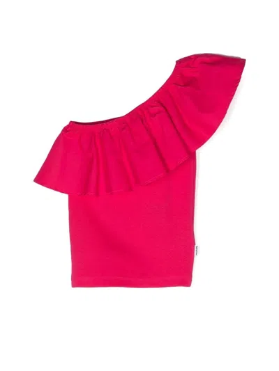Molo Child Top No Sleeves In Pink & Purple