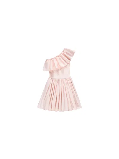 Molo Kids' "chloey" Short Sleeves Dress In Pink