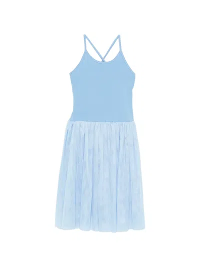 Molo Kids' Citrona Tulle Dress In Blue