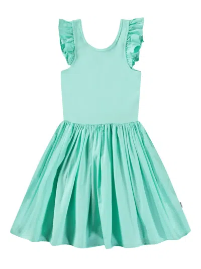Molo Kids' Cloudia Dress In Green
