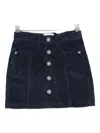 Molo Corduroy Button Skirt In Blue