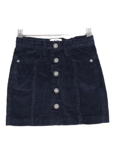 Molo Kids' Corduroy Button Skirt In Blue